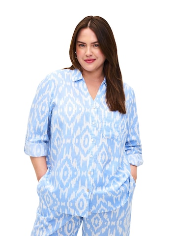 Chemisier 'Vellie' Zizzi en bleu