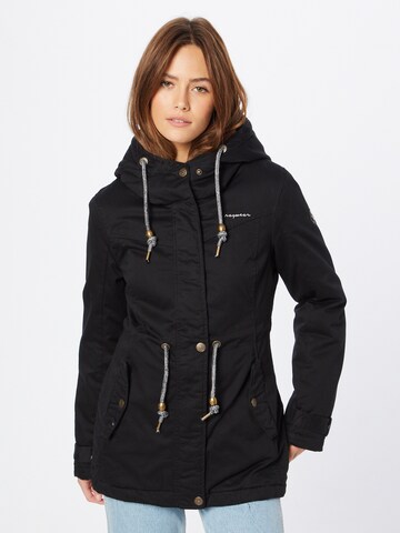 Parka mi-saison 'RAQUELA' Ragwear en noir : devant