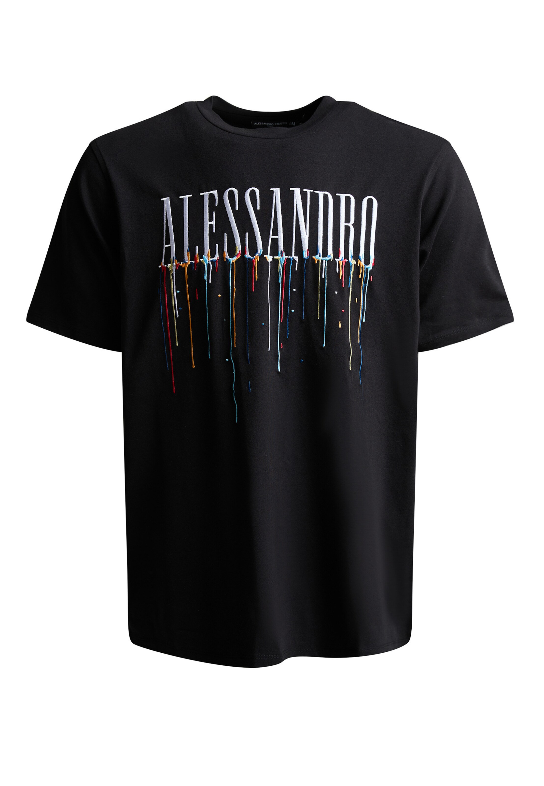 Alessandro Zavetti T-Shirt 'Artista' in Schwarz: Vorderseite