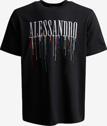 Alessandro Zavetti Shirt 'Artista' in Black: front