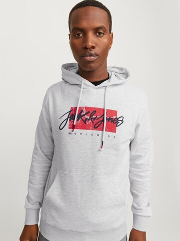 Sweat-shirt 'JJTiley' JACK & JONES en gris