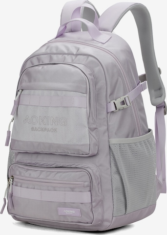 Aoking Backpack in Purple: front