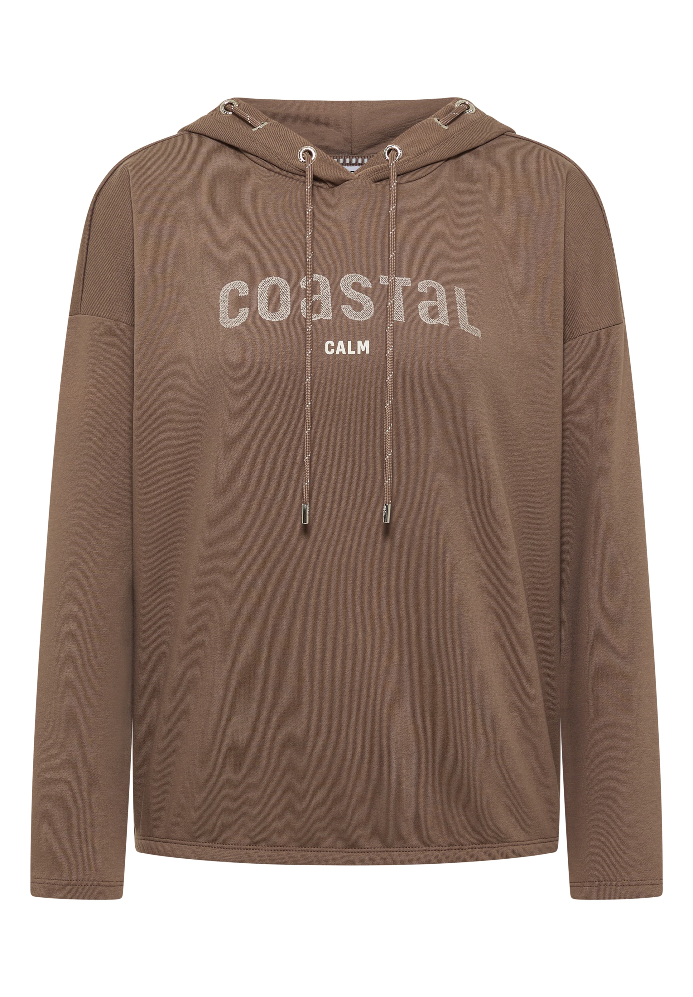 CECIL Sweatshirt in Brown: front