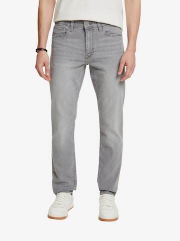 ESPRIT Slimfit Jeans in Grijs: voorkant