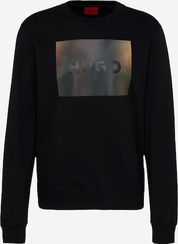 HUGO Red Sweatshirt 'Duragol' in Black: front