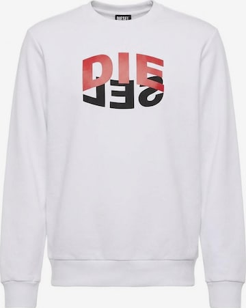 DIESEL - Pullover 'S-GIRK-N80' em branco: frente