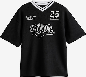 T-Shirt Next en noir : devant