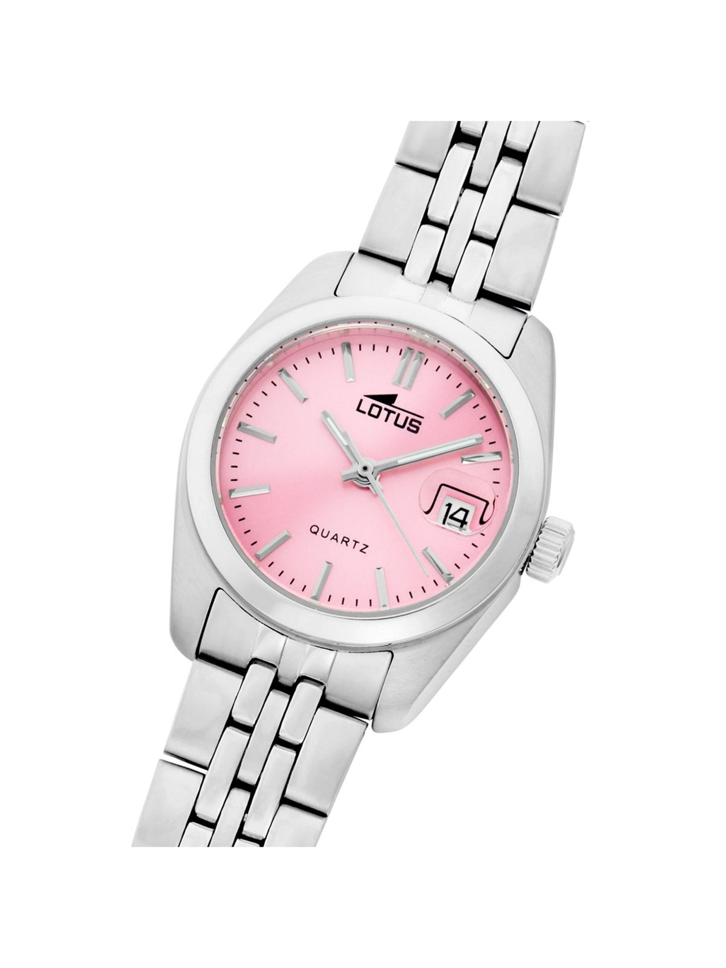 Montre à affichage analogique Lotus en rose