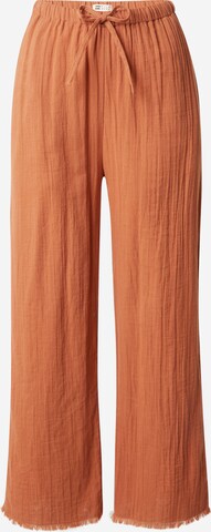 BILLABONG Wide leg Pants 'THAT SMILE' in Brown: front