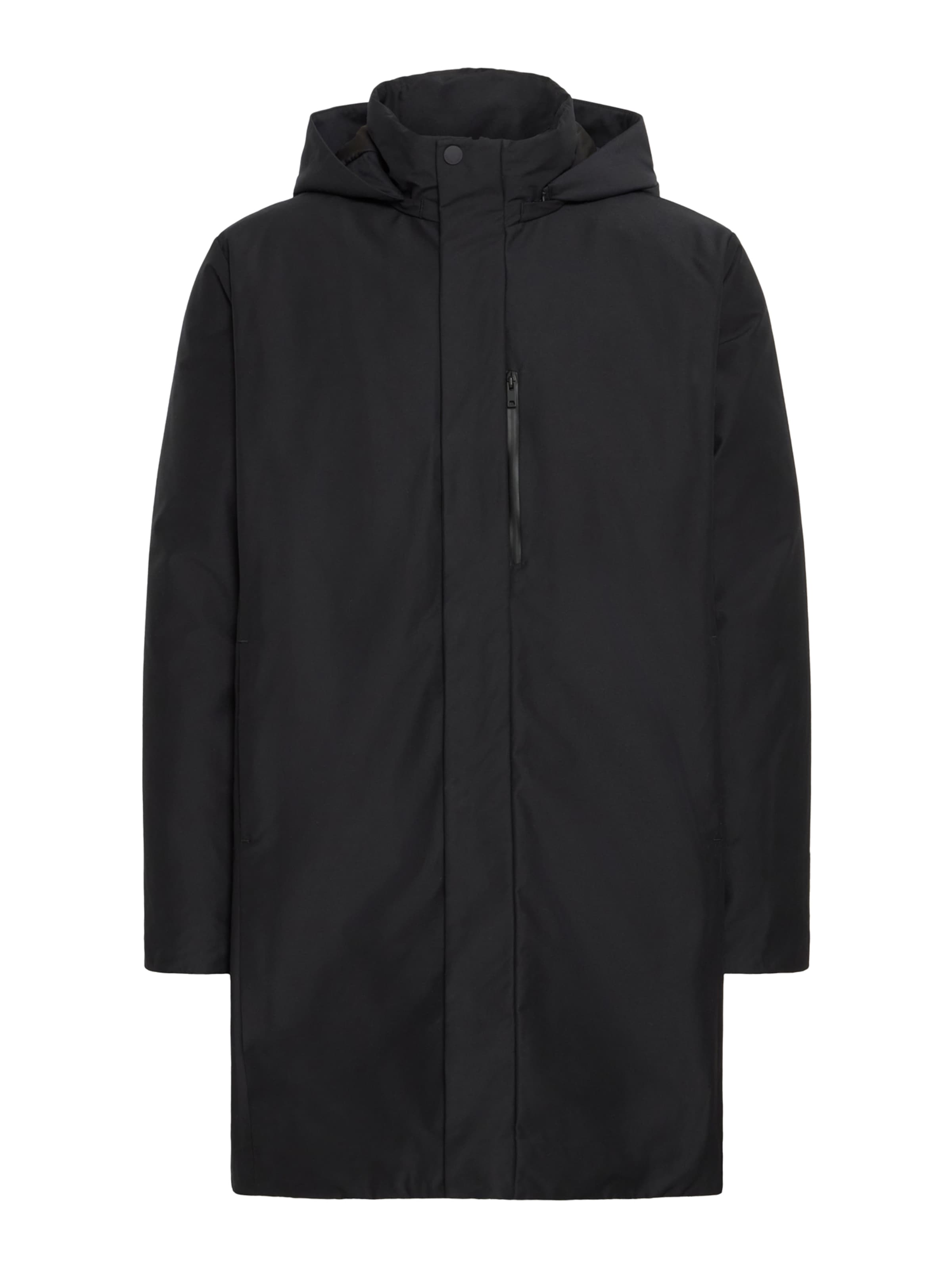 Casual Friday Зимно палто &#x27;CFAlmar&#x27; в черно: отпред