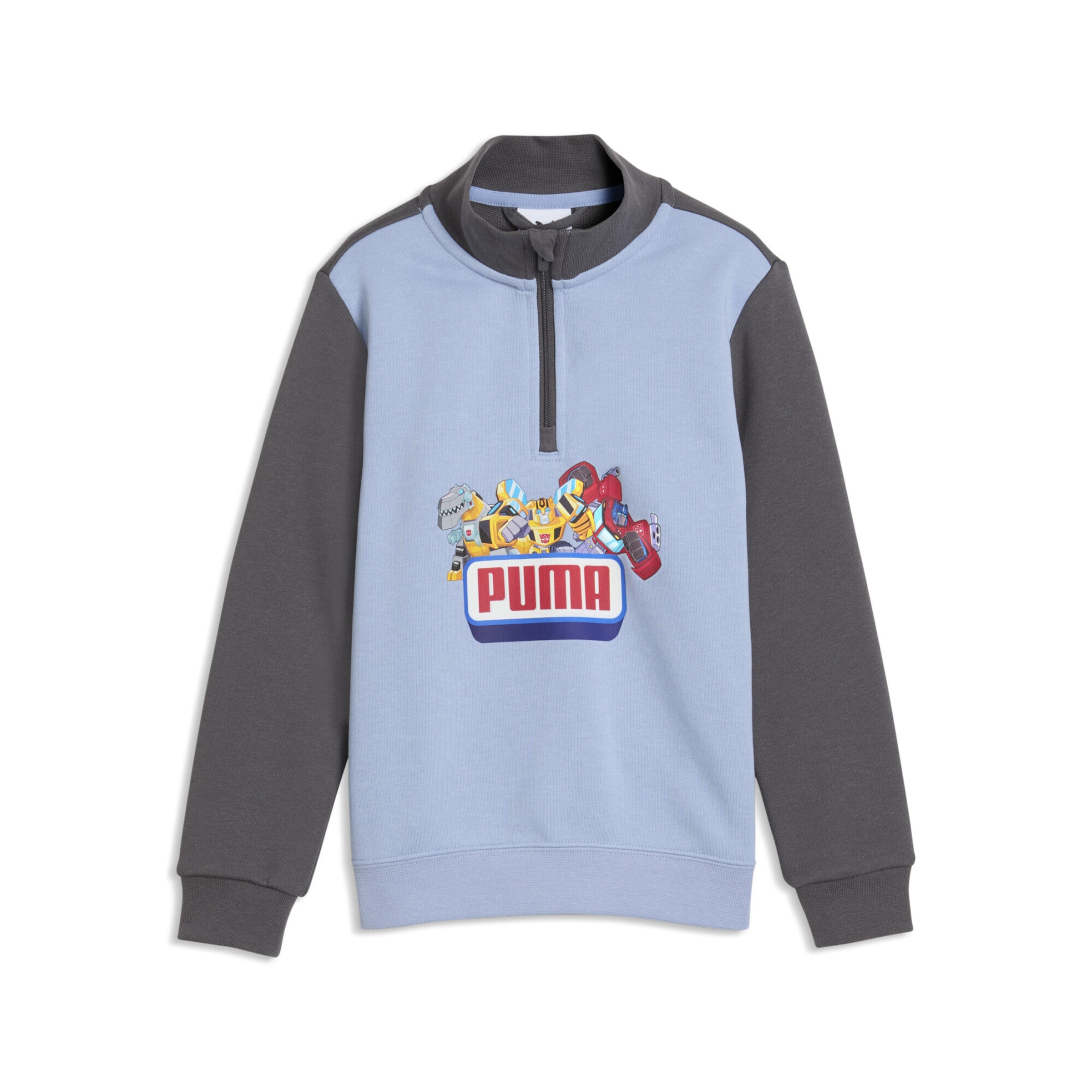PUMA Sweatshirt 'Puma x Transformers' in Blue: front