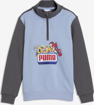 PUMA Sweatshirt 'Puma x Transformers' in Blue: front