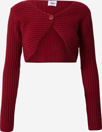 Bella x ABOUT YOU Knit Cardigan 'Lauren' in Red: front