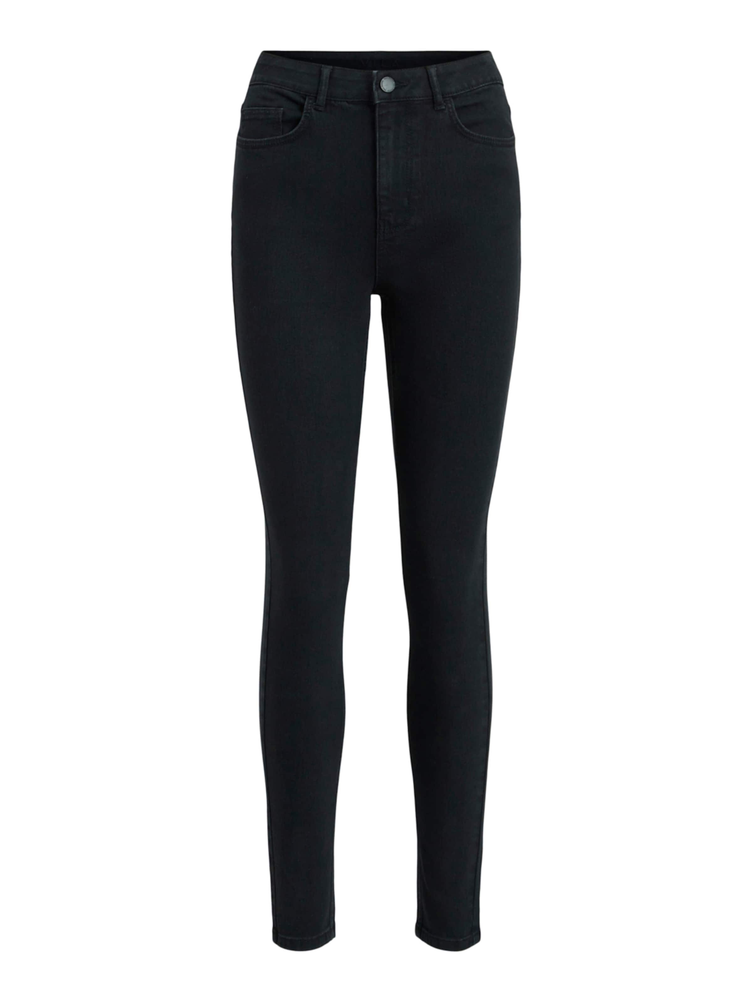 VILA Skinny Τζιν σε μαύρο: μπροστά