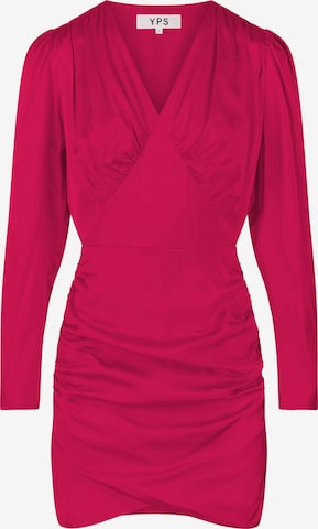 Young Poets - Vestido 'Yamila' en rosa: frente