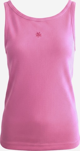 Haut 'Damen Ripp Top mit Stickerei - PetraC' LIKS. Munich en rose : devant