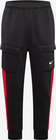 Nike SportswearCargo hlače 'AIR' - crna boja: prednji dio