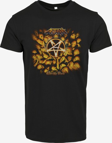 Maglietta 'Anthrax Worship' di Merchcode in nero: frontale