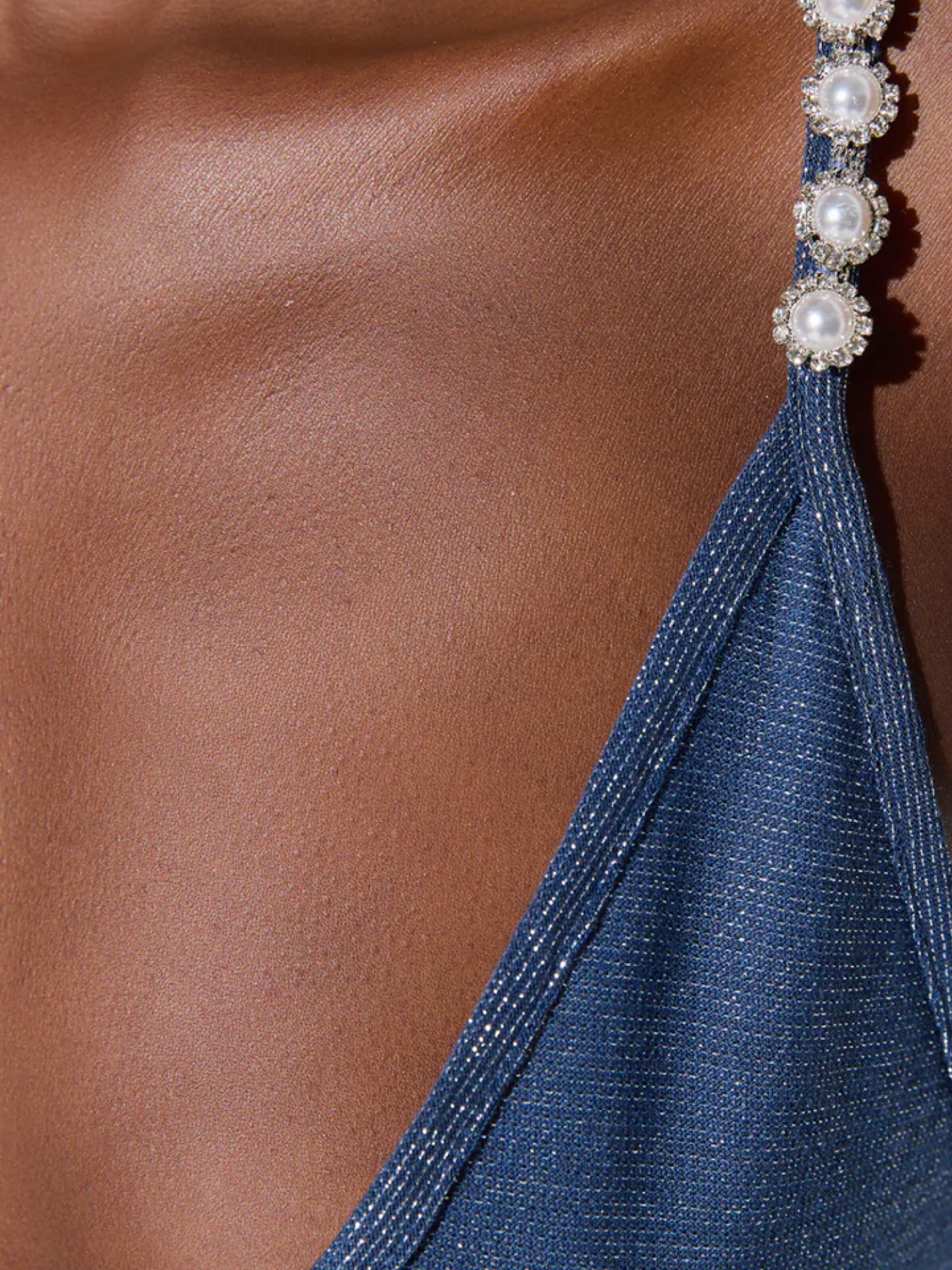 No Matter What Top in Blauw