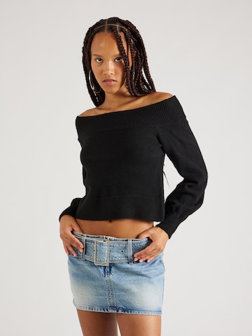 ONLY Пуловер 'JANE' в черно: отпред