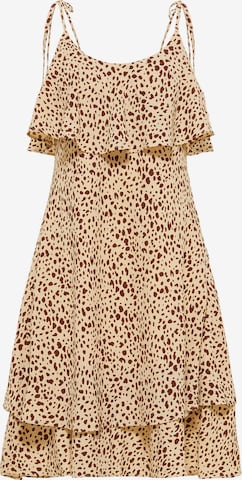 IZIA Summer Dress in Beige: front