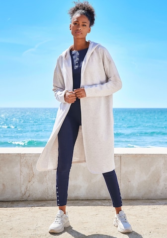 Veste de survêtement H.I.S en beige : devant