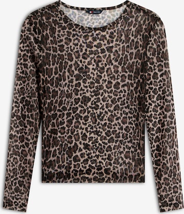 T-shirt Tommy Jeans en marron : devant