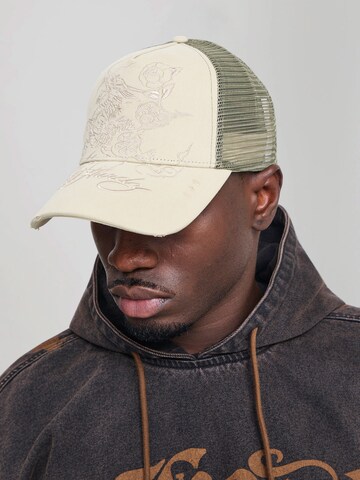 Cappello da baseball di Ed Hardy in verde: lato