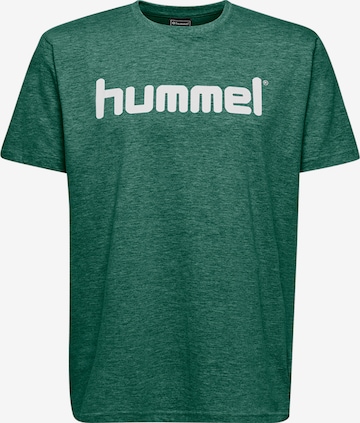 Hummel Shirt in Groen: voorkant