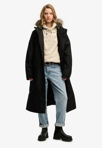 Manteau fonctionnel 'Everest' Superdry & Co en noir : devant