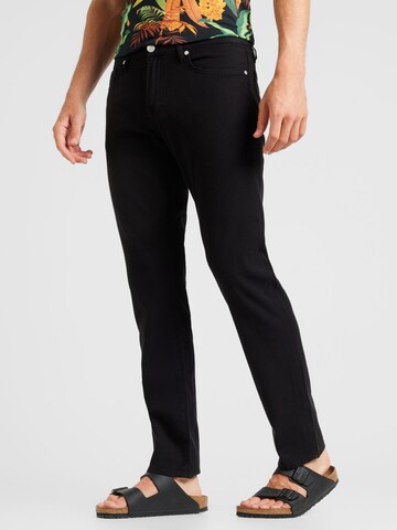FRAME Slimfit Jeans i svart: framsida
