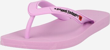 Tongs 'SA-KAUAY' DIESEL en violet : devant