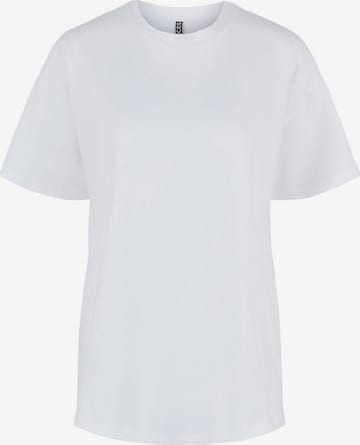 PIECES Υπερμέγεθες μπλουζάκι 'Rina' σε λευκό: μπροστά