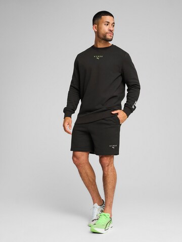 PUMASportska sweater majica 'PUMA x HYROX' - crna boja