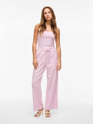 VILA Loose fit Trousers in Pink