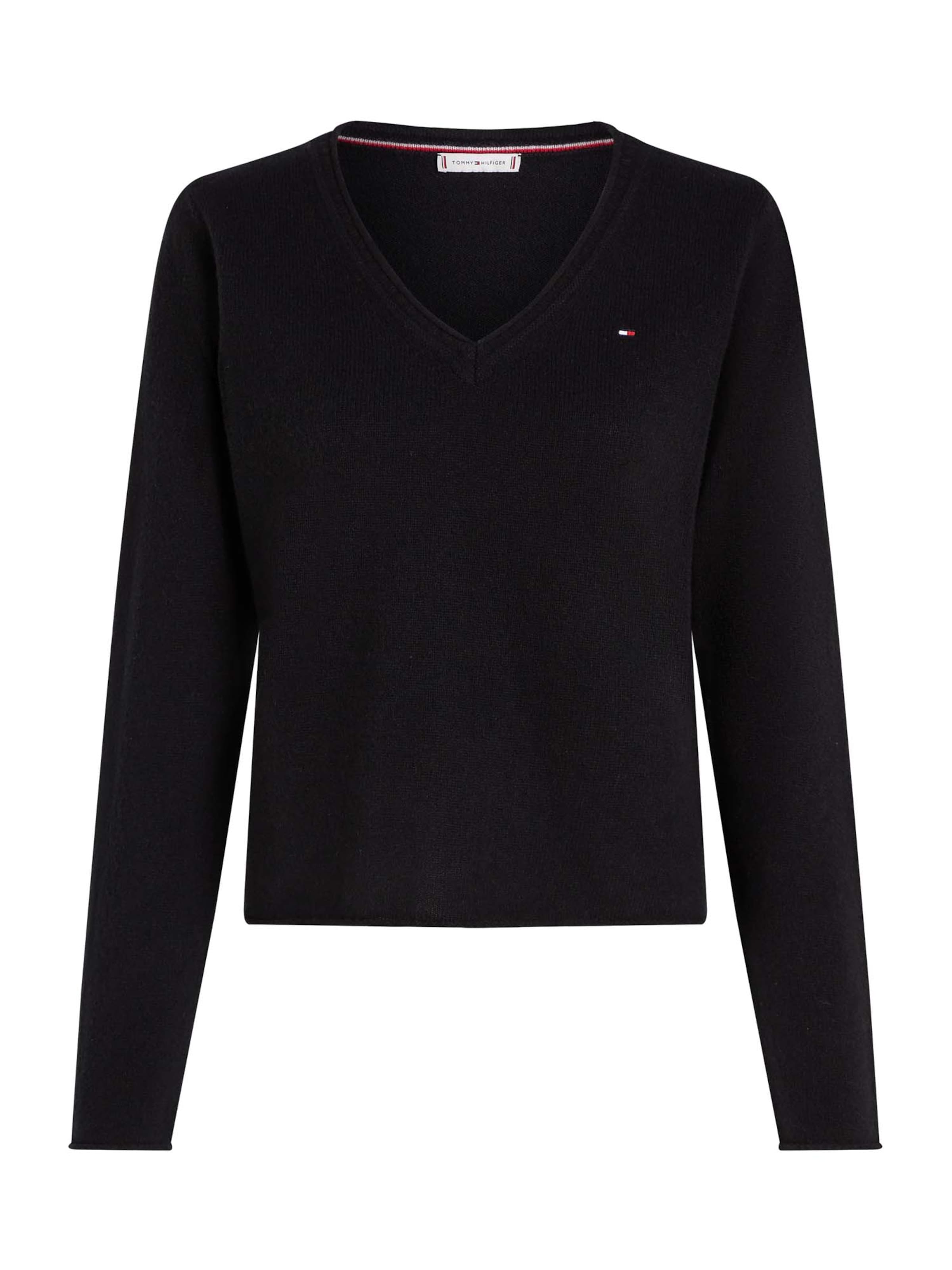 TOMMY HILFIGER Kampsun, värv must: eest vaates