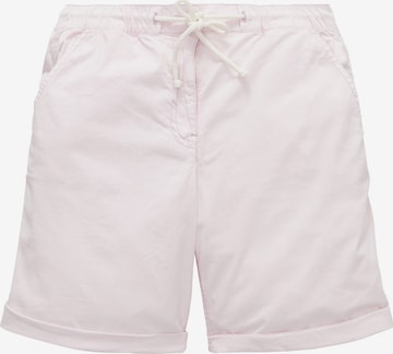 TOM TAILOR Chino trousers in Pink: front