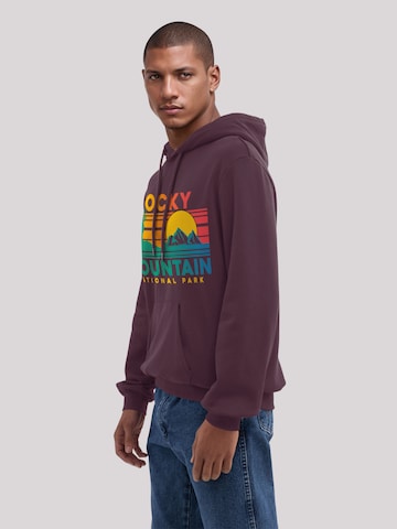 Sweat-shirt 'US National Parks Rocky Mountain Sunset' F4NT4STIC en violet