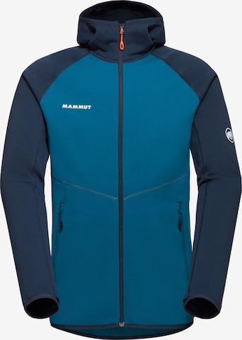 MAMMUT Athletic Fleece Jacket in Blue: front