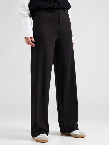NÜMPH Wide leg Trousers 'Caviar' in Black: front