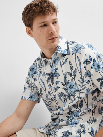 mėlyna SELECTED HOMME Standartinis modelis Marškiniai 'Ethan'