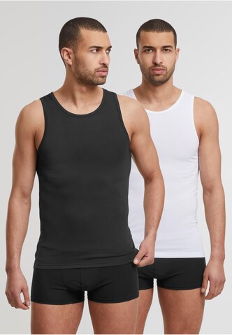 Maillot de corps Urban Classics en noir : devant