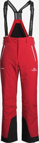 Schöffel - Regular Calças de desporto 'Zip1 RT' em vermelho: frente