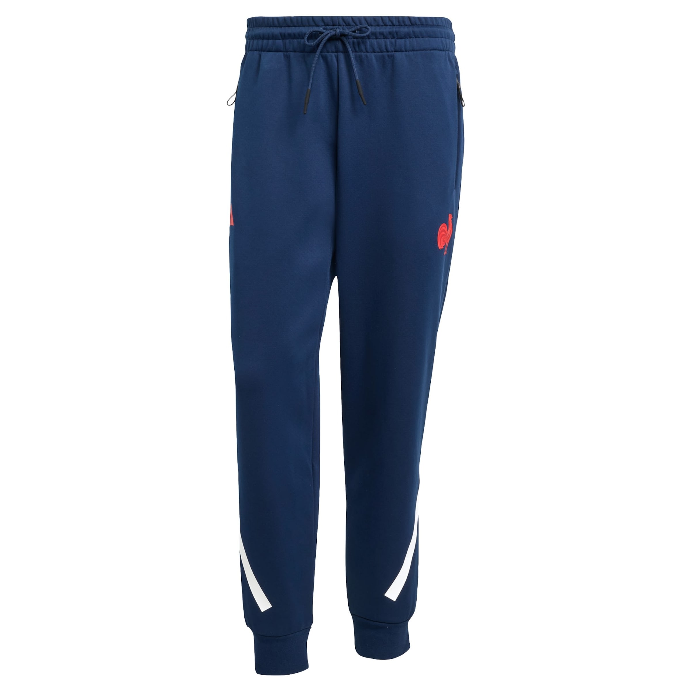 ADIDAS PERFORMANCE - Tapered Pantalón deportivo 'France Travel' en azul: frente