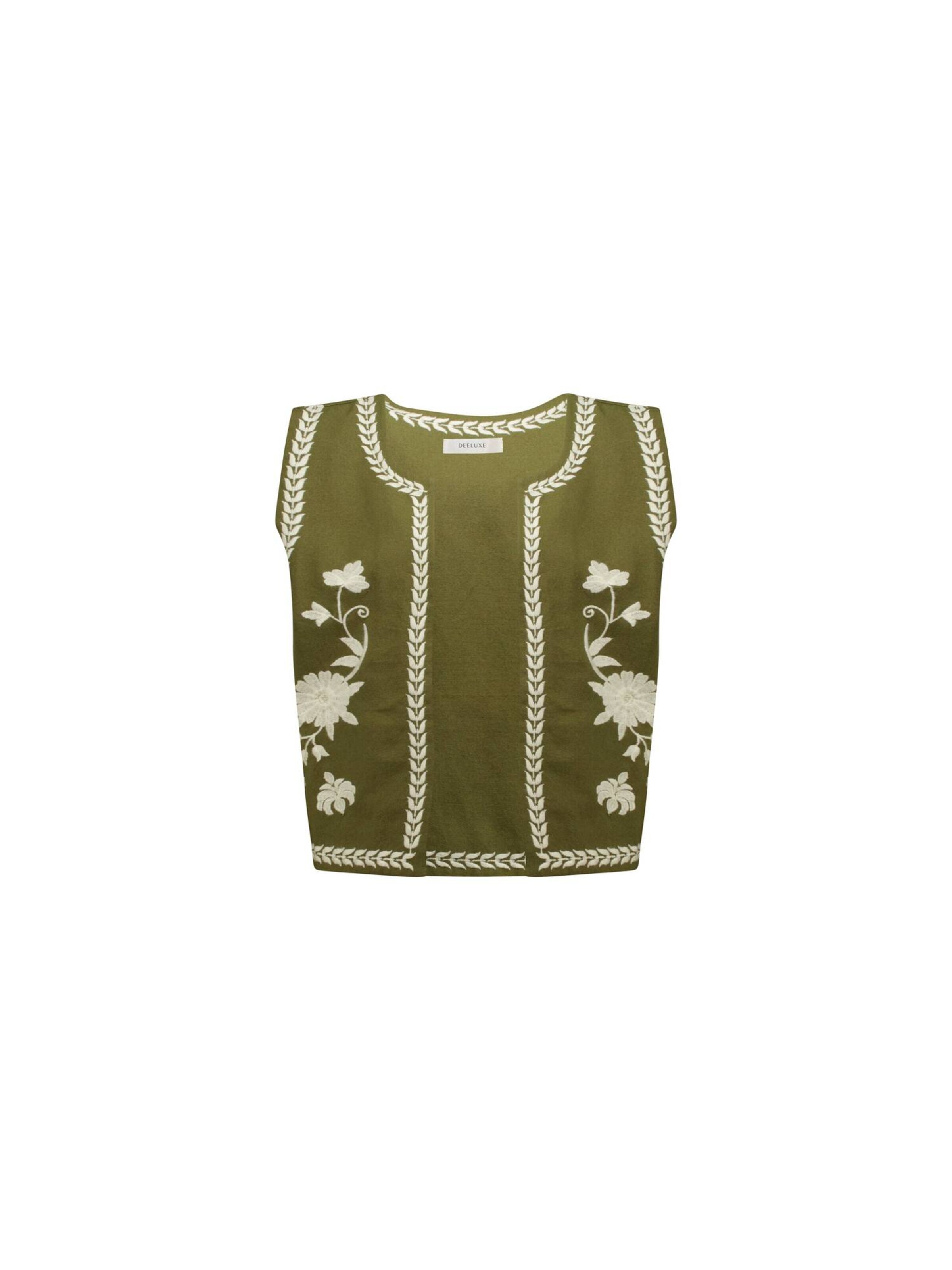 Gilet Deeluxe en vert : devant