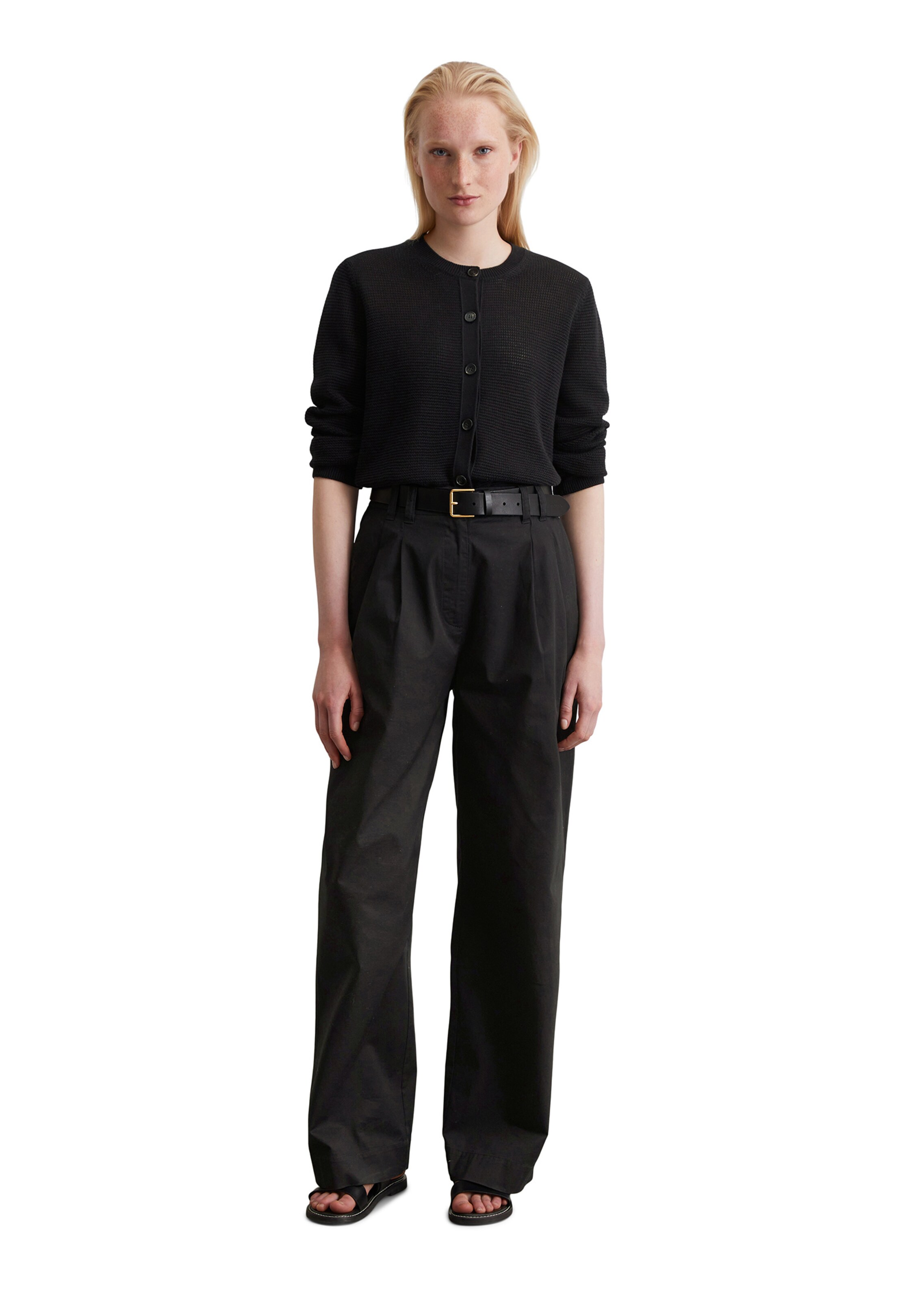 Cardigan Marc O'Polo en noir : devant