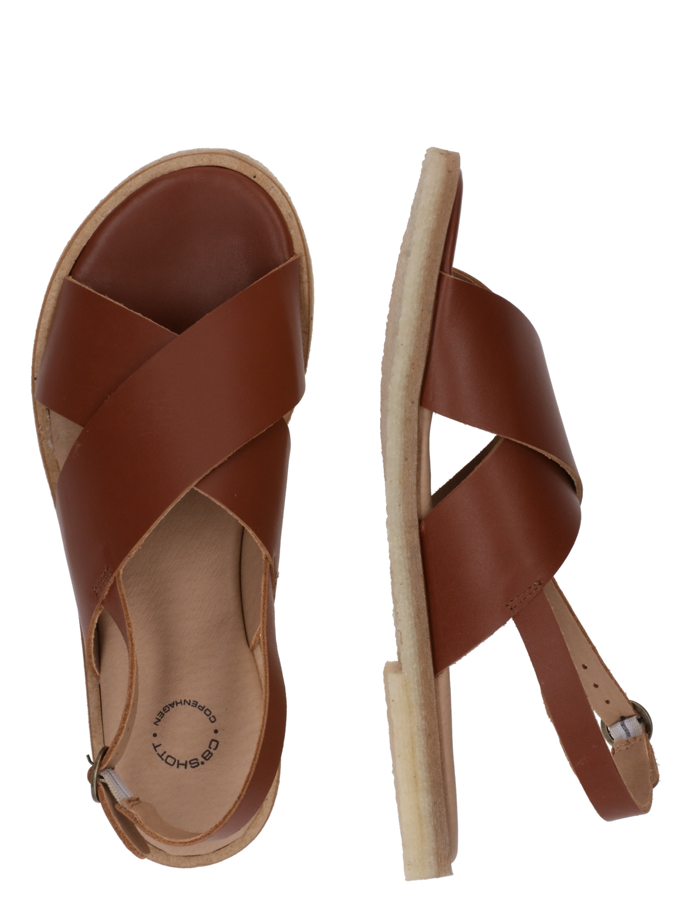 Ca'Shott Sandaal 'Gitta' in Bruin