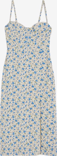 Bershka Summer dress in Cream / Blue / Olive, Item view