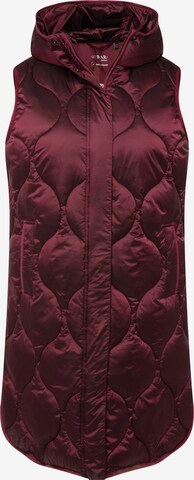 Ulla Popken Bodywarmer in Rood: voorkant