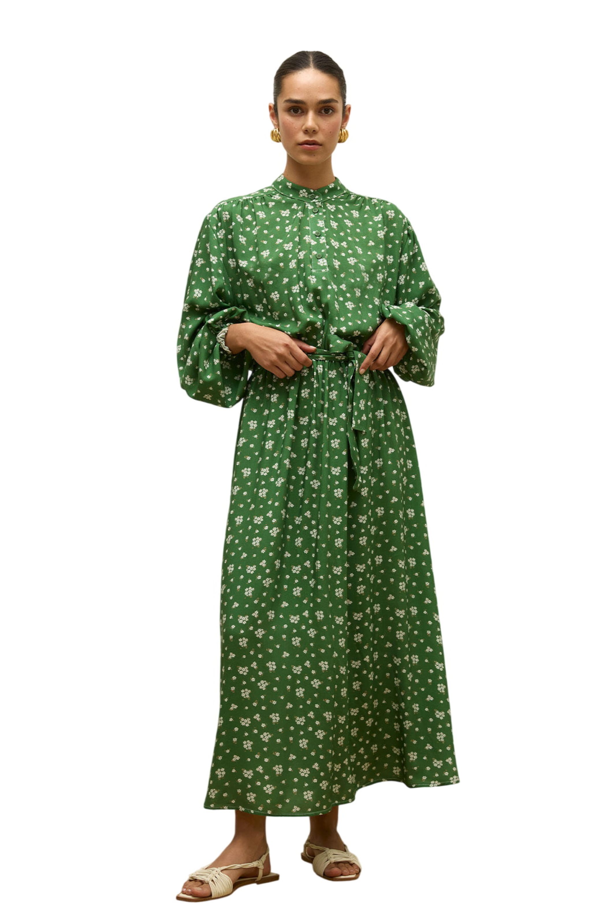MANUKA Kleid in Grün: Vorderseite